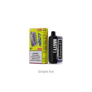 پاد یکبارمصرف نستی انگور یخ 20000 پاف | Nasty 20000 Puffs Grape Ice