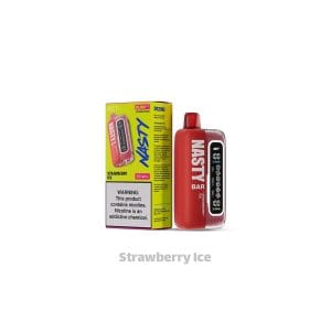 پاد یکبارمصرف نستی توتفرنگی یخ 20000 پاف | Nasty Strawberry Ice